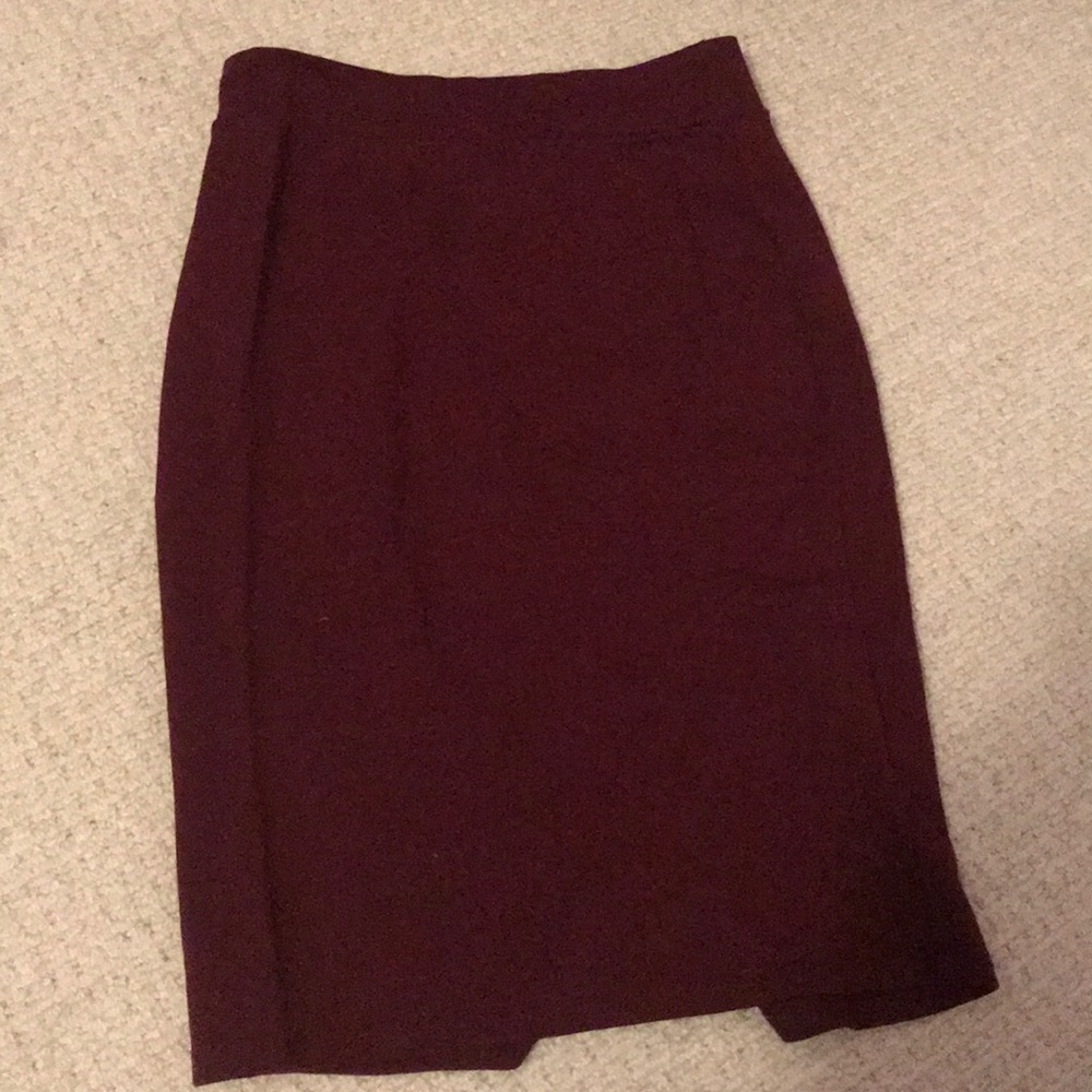 Charlotte Russe burgundy mini skirt